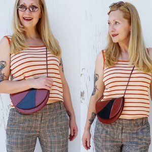 Vintage Knit Striped Top (L)